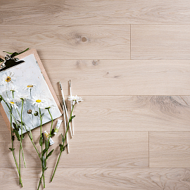 Паркетная доска Coswick Акварельный белый