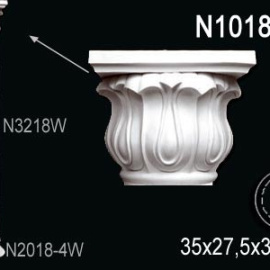 Перфект Перфект Капитель колонны N1018-3W из полиуретана