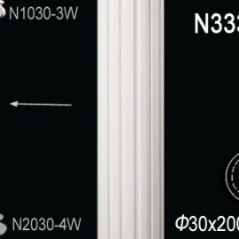 Перфект Перфект Архитектурная колонна из полиуретана N3330W