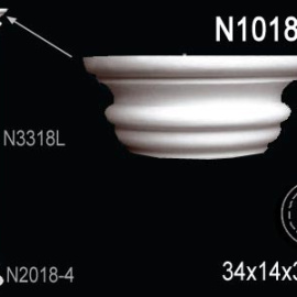 Перфект Перфект Капитель полуколонны N1018-1 из полиуретана