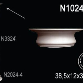 Перфект Перфект Капитель полуколонны N1024-1 из полиуретана