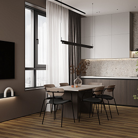 Виниловый ламинат Firstfloor Коричневый дикий лес