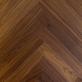 Паркет Ёлка Scheucher Орех Блэк Натур