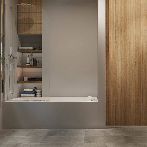 Фото товара виниловый ламинат Stone Floor Плитка Бежевая