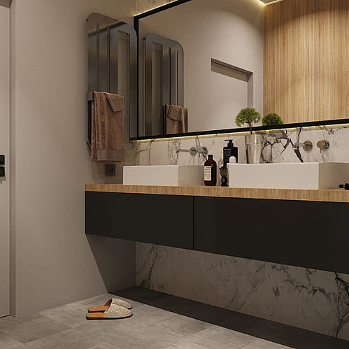 Фото товара виниловый ламинат Stone Floor Плитка Бежевая