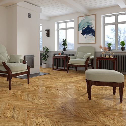 Фото товара паркет ёлка Gran Parte Табако