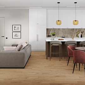 Виниловый ламинат Damy Floor Орех Европейский
