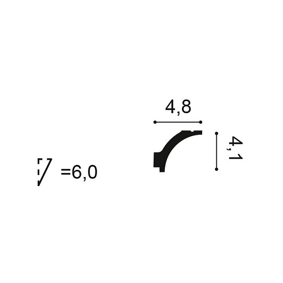 Фото товара orac decor Orac Decor Карниз C260 - 4,1*4,8*200см