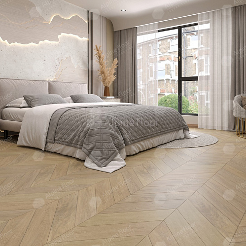 Фото товара паркет ёлка Alpine Floor Дуб Милкшейк