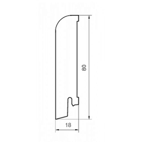 Фото товара плинтус Pedross Орех