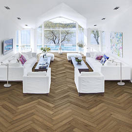 Паркет Ёлка Kahrs Дуб CD Копченый под маслом (правая) 111PCDEKFAKE16R