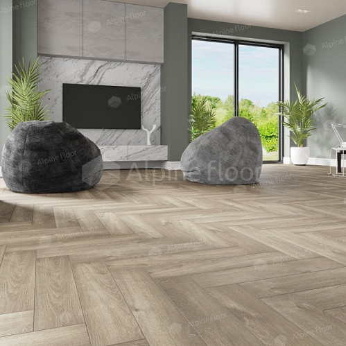 Фото товара виниловый ламинат Alpine Floor Дуб Натуральный Отбеленный