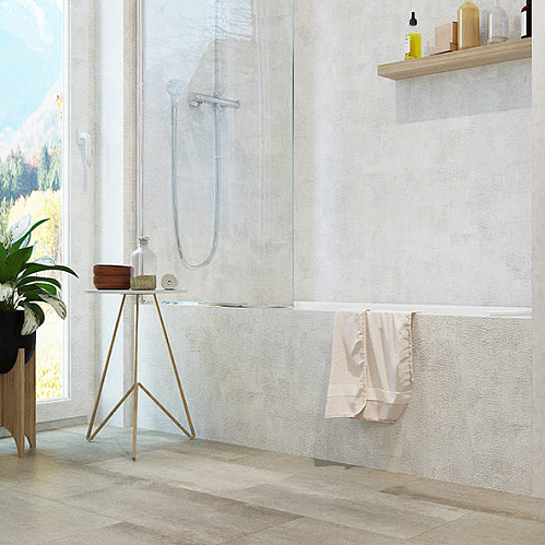 Фото товара виниловый ламинат Stone Floor Плитка Бежевая