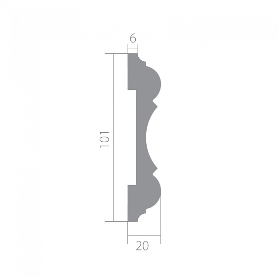 Фото товара ultrawood Ultrawood Молдинг Ultrawood арт. U 0025 (2440 х 101 х 20)