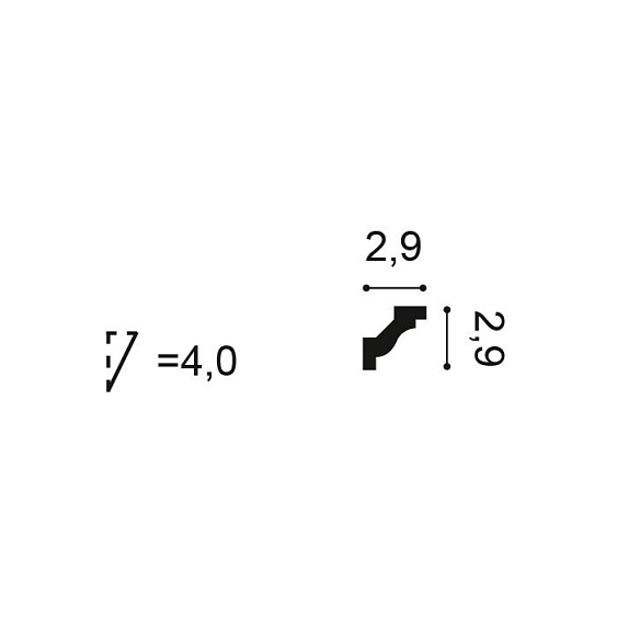 Фото товара orac decor Orac Decor Карниз C230 - 2,9*2,9*200см