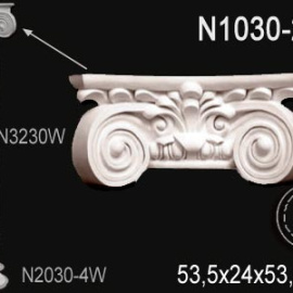 Перфект Перфект Капитель колонны N1030-2W из полиуретана