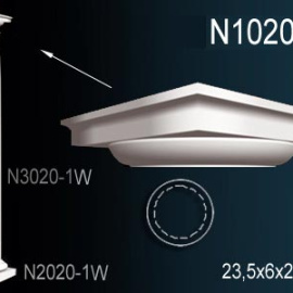 Перфект Перфект Капитель колонны N1020-1W из полиуретана