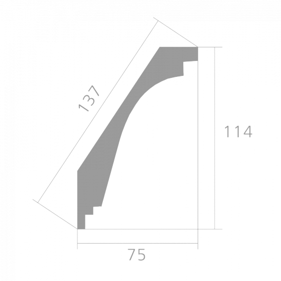 Фото товара ultrawood Ultrawood Карниз Ultrawood арт. CR 2335 (2440 х 114 х 75)