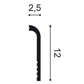 Плинтус Orac Decor Плинтус SX185 CASCADE - 12*2,5*200см