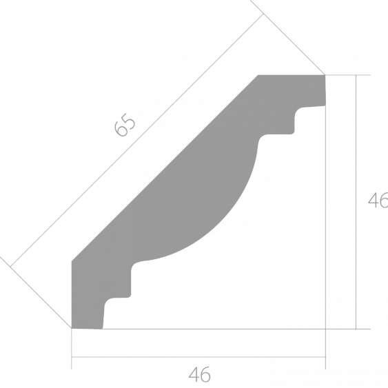 Фото товара ultrawood Ultrawood Карниз Ultrawood арт. CR 0021 (2440 х 46 х 46)