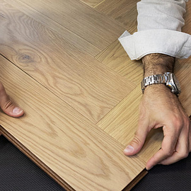 Паркет Ёлка AUSWOOD OAK AMALFI HB