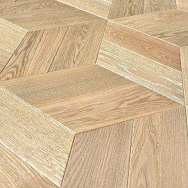 Паркет Ёлка Antic Wood Светлое серебро 60°