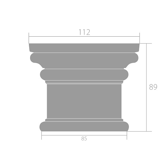 Фото товара ultrawood Ultrawood Декор. эл-т верхний Ultrawood арт. D 3011N (112x89x30)