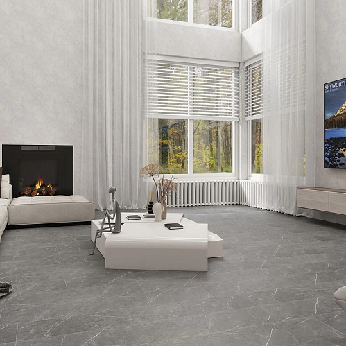 Фото товара ламинат spc Stone Floor Мрамор Графитовый