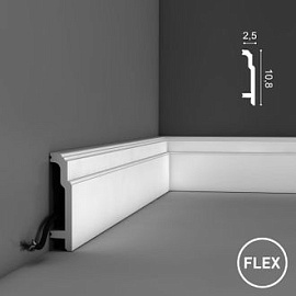 Плинтус Orac Decor Напольный плинтус гибкий SX155F - 10,8*2,5*200см