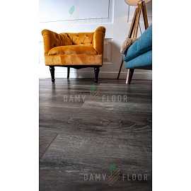 Виниловый ламинат Damy Floor Дуб Рустикальный Черный