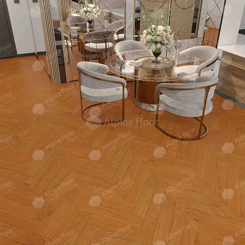 Фото товара паркет ёлка Alpine Floor Дуб Имбирный
