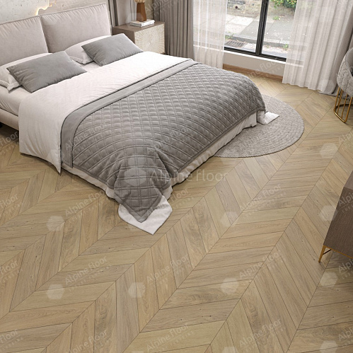 Фото товара паркет ёлка Alpine Floor Дуб Милкшейк