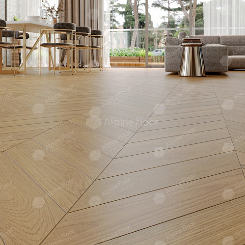 Фото товара паркет ёлка Alpine Floor Дуб Миндальный