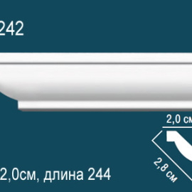 Перфект Перфект Плинтус потолочный полиуретановый AB242