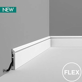 Плинтус Orac Decor Напольный плинтус гибкий SX173F CONTOUR - 10*1,6*200см