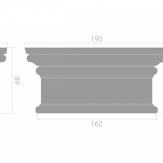 Фото товара ultrawood Ultrawood Декор. эл-т верхний Ultrawood арт. D 4100 (195x89x30)