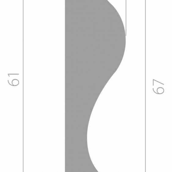 Фото товара ultrawood Ultrawood Молдинг Ultrawood арт. Trim 0001 (2000 х 67 х 15)