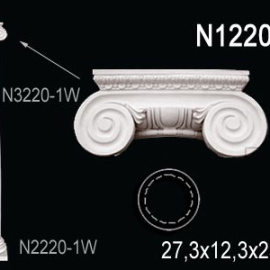 Перфект Перфект Капитель колонны N1220-1W из полиуретана
