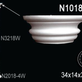 Перфект Перфект Капитель колонны N1018-1W из полиуретана